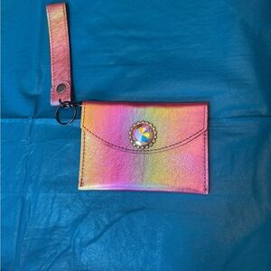 Iridescent Rainbow Wristlet Card Wallet - Unbranded
